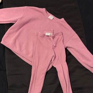 Zara Soft Pink Knit Set